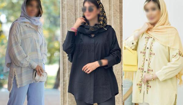 عکس مدل مانتو دخترانه طرح پیراهن مردانه