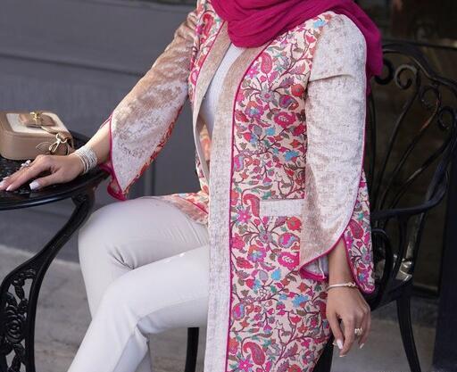 عکس مدل مانتو کتی طرح دار دخترانه