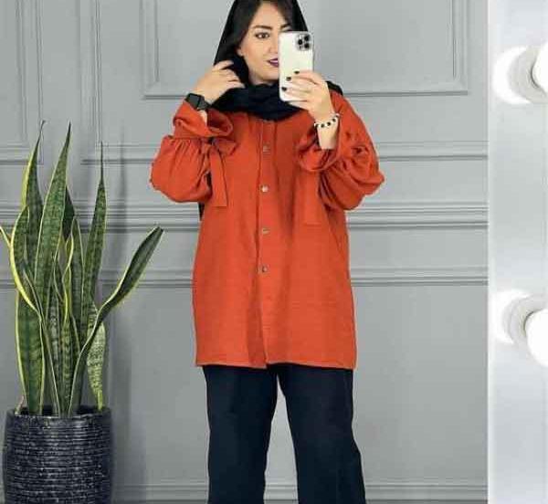 عکس مدل مانتو ابروبادی طرح دار دخترانه