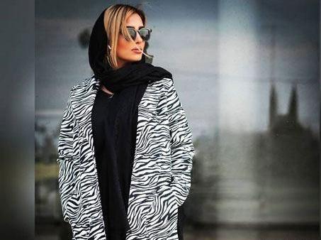 عکس مدل مانتو دخترانه سفید مشکی