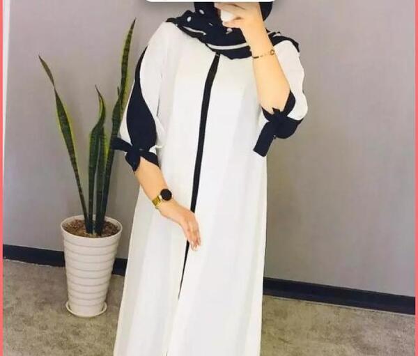 عکس مدل مانتو ابروبادی سفید دخترانه