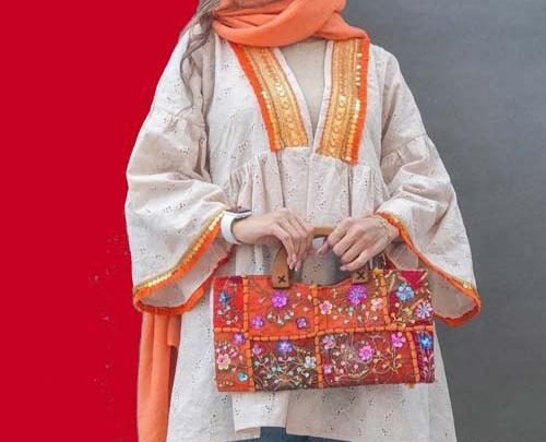 عکس مدل مانتو دخترانه خامه دوزی سفید