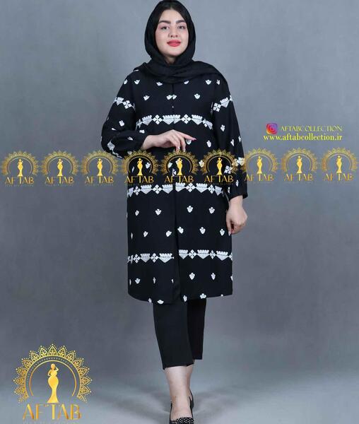 عکس مدل مانتو دخترانه خامه دوزی سفید