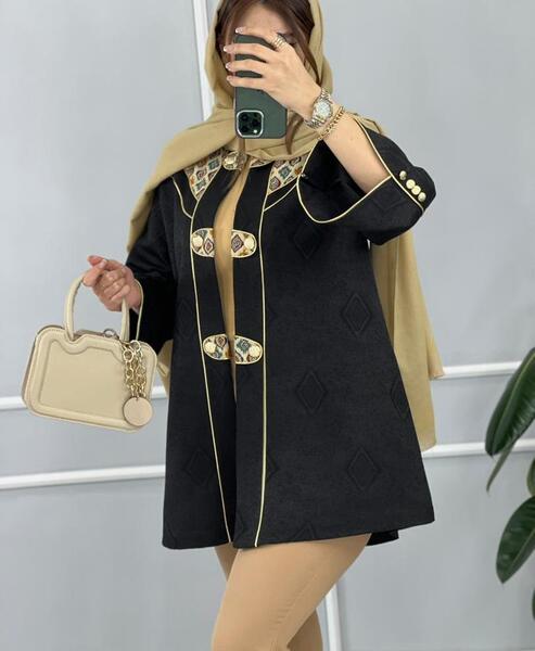 عکس مدل مانتو دخترانه با خرج کار سنتی