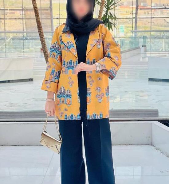 عکس مدل مانتو دخترانه با ژاکارد