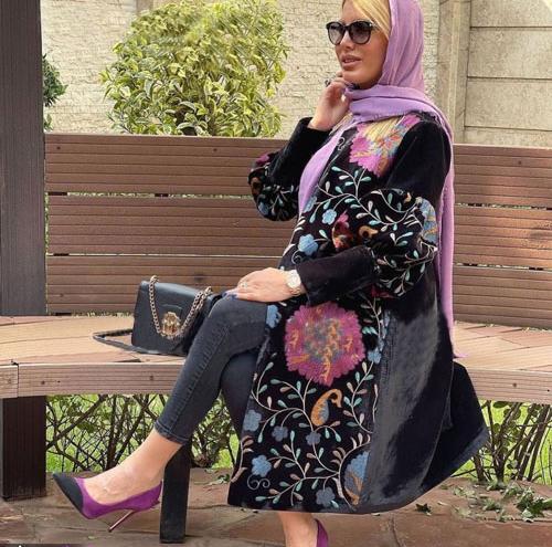 عکس مدل مانتو دخترانه با ژاکارد