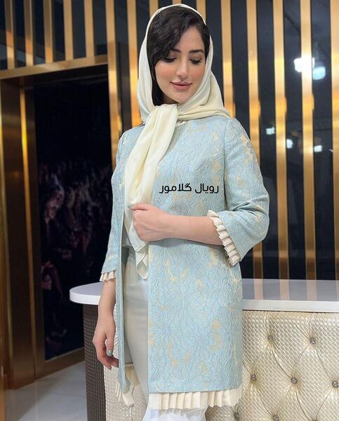 عکس مدل مانتو دخترانه با ژاکارد