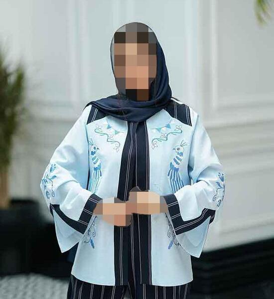 عکس مدل مانتو کتی ژاکارد دخترانه