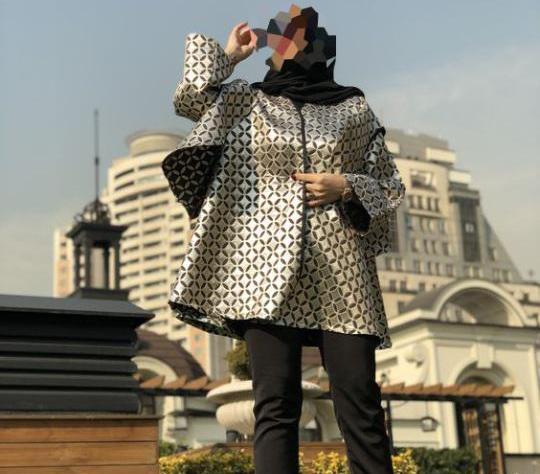 عکس مدل مانتو کتی ژاکارد دخترانه