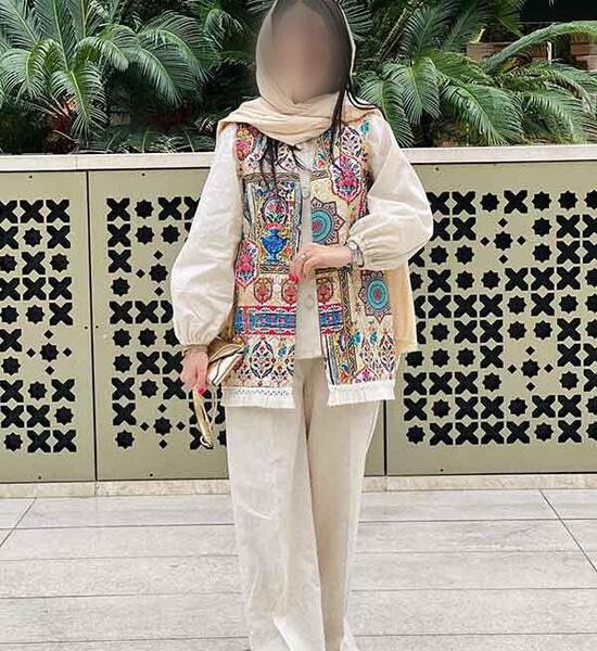 عکس مدل مانتو کتی ژاکارد دخترانه