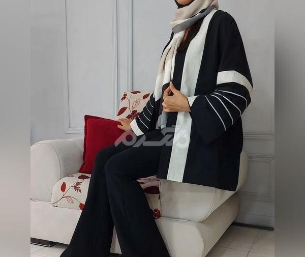 عکس مدل مانتو با پارچه ژاکارد دخترانه
