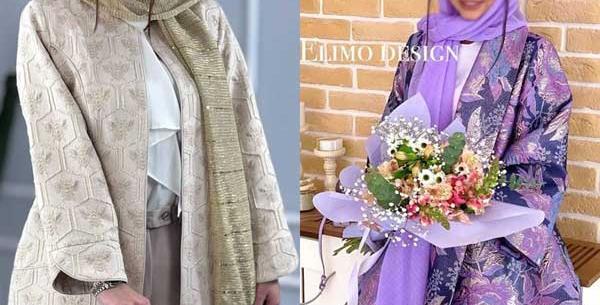 عکس مدل مانتو با پارچه ژاکارد دخترانه