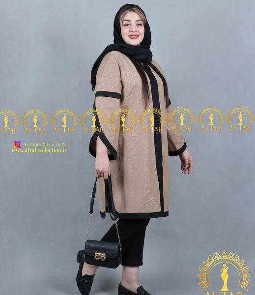 عکس مدل مانتو با پارچه ژاکارد دخترانه