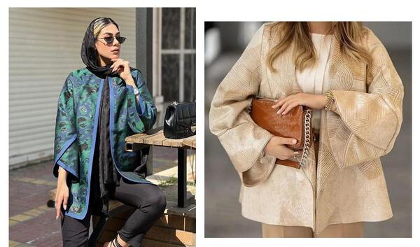 عکس مدل مانتو با پارچه ژاکارد دخترانه