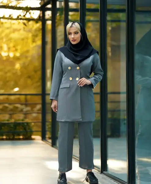 عکس مدل مانتو شلوار رسمی دخترانه
