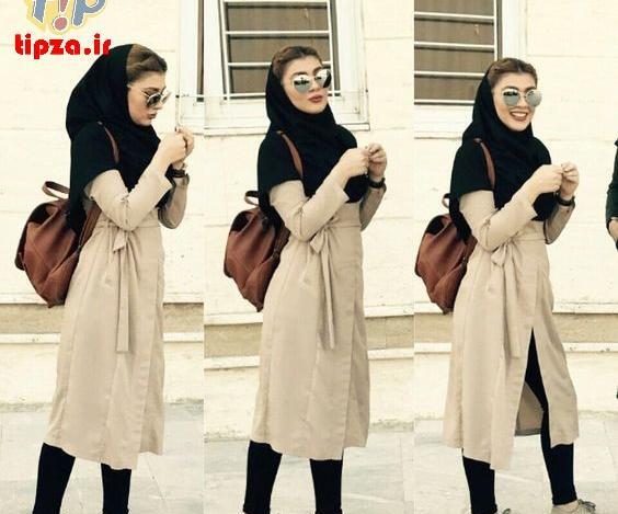 عکس مدل مانتو دانشجویی شیک دخترانه