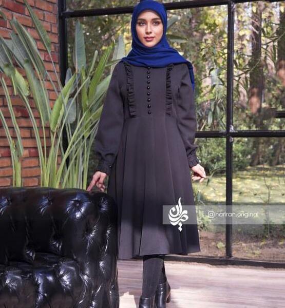 عکس مدل مانتو دخترانه شیک با پارچه کرپ