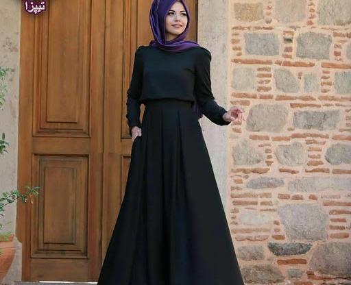 عکس مدل مانتو مجلسی دخترانه با حجاب