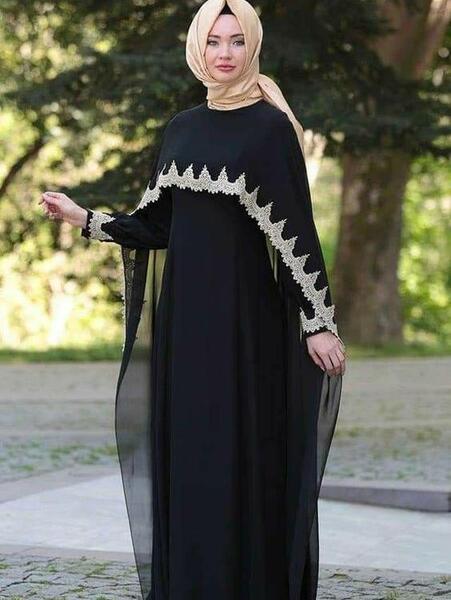 عکس مدل مانتو عبایی حریر دخترانه