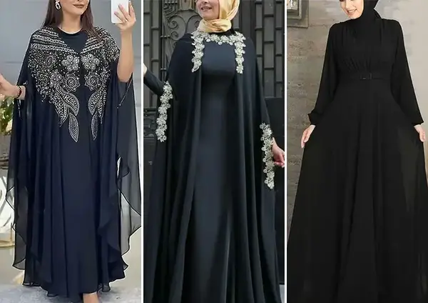 عکس مدل مانتو عبایی حریر دخترانه