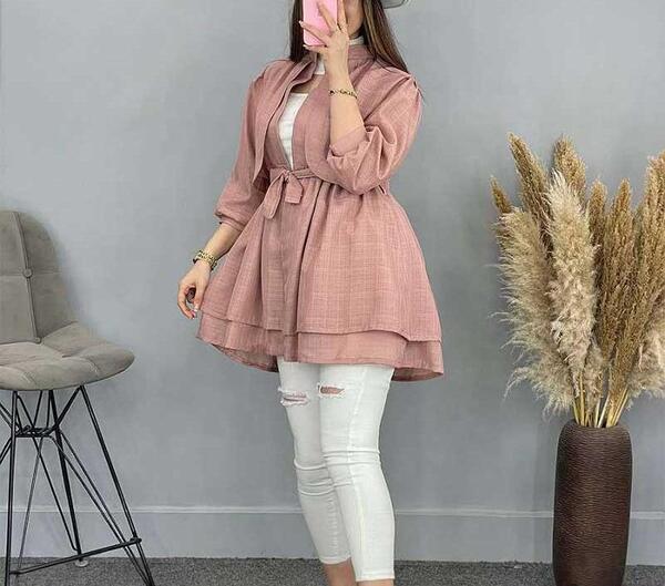 عکس مدل مانتو حریر عروسکی دخترانه