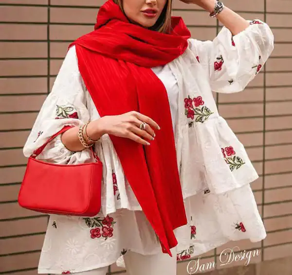 عکس مدل مانتو حریر عروسکی دخترانه