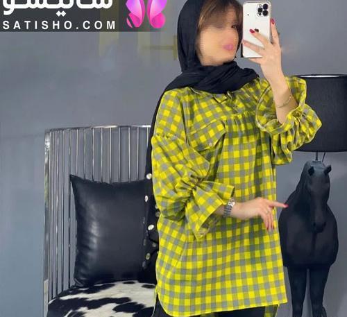 عکس مدل مانتو دخترانه با پارچه چهارخانه