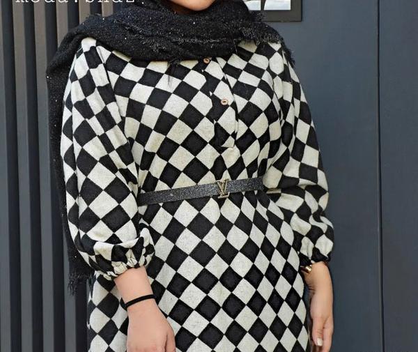 عکس مدل مانتو دخترانه با پارچه چهارخانه