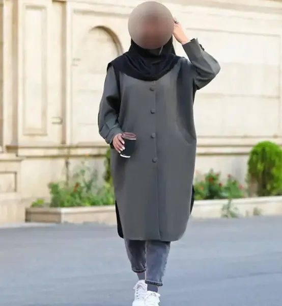 عکس مدل مانتو دخترانه برای افراد چاق