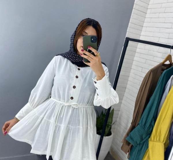 عکس مدل مانتو عروسکی چین دار دخترانه