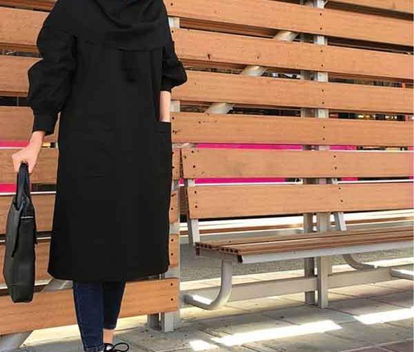 عکس مدل مانتو دخترانه جلو بسته دکمه دار
