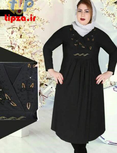 عکس مدل مانتو دخترانه برای افراد تپل