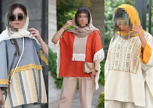 عکس مدل مانتو دخترانه پانچ نخی
