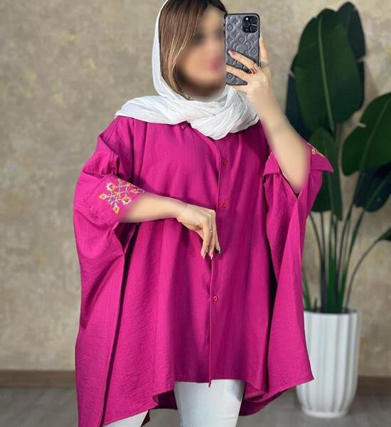 عکس مدل مانتو دخترانه پانچ نخی