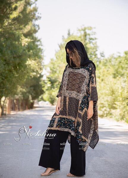 عکس مدل مانتو پانچ کوتاه دخترانه