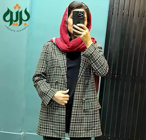 عکس مدل مانتو چهارخونه دخترانه بچه گانه