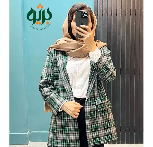 عکس مدل مانتو چهارخونه دخترانه بچه گانه