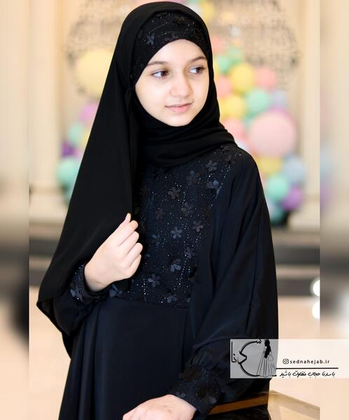 عکس مدل مانتو عبایی دخترانه بچه گانه