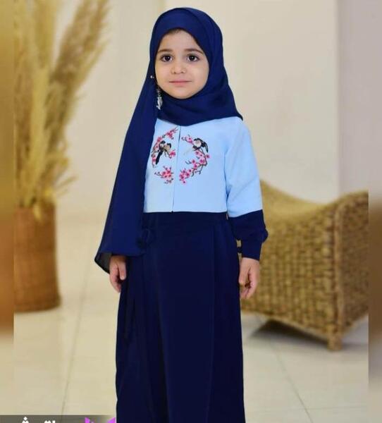 عکس مدل مانتو عبایی دخترانه بچه گانه