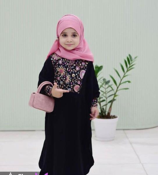 عکس مدل مانتو عبایی دخترانه بچه گانه