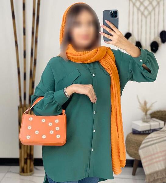 عکس مدل مانتو دخترانه با پارچه ابروبادی