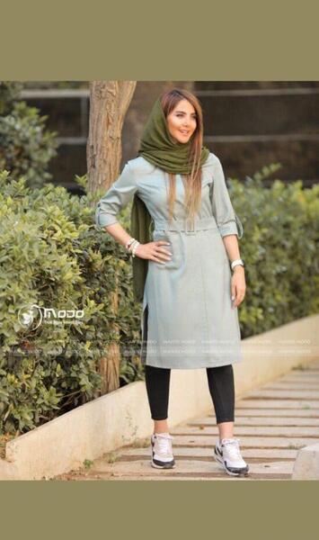 عکس مدل مانتو دخترانه استین مچی