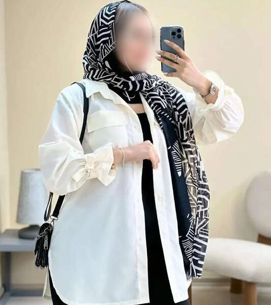 عکس مدل مانتو دخترانه کوتاه آستین پفی