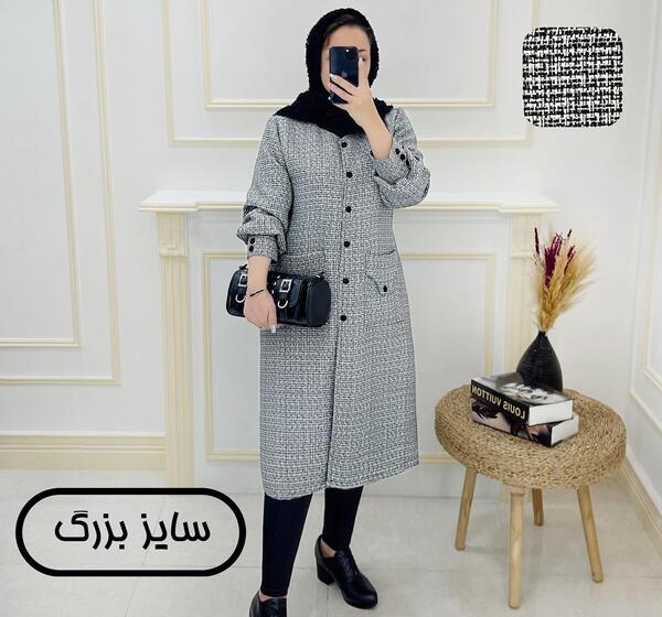 عکس مدل مانتو دخترانه شیک آستین پفی