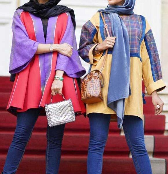 عکس مدل مانتو برای عید امسال دخترانه