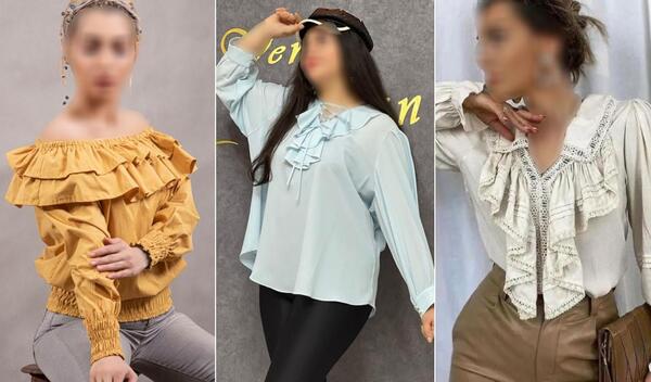 عکس مدل مانتو یقه حلزونی جلو باز