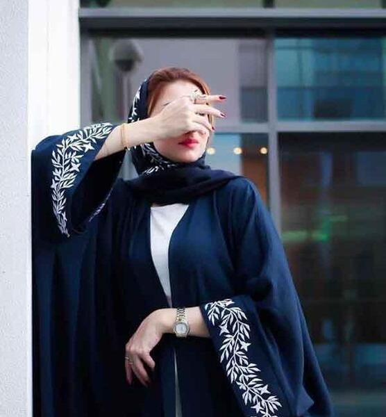 عکس مدل های مانتو عبایی جلو باز