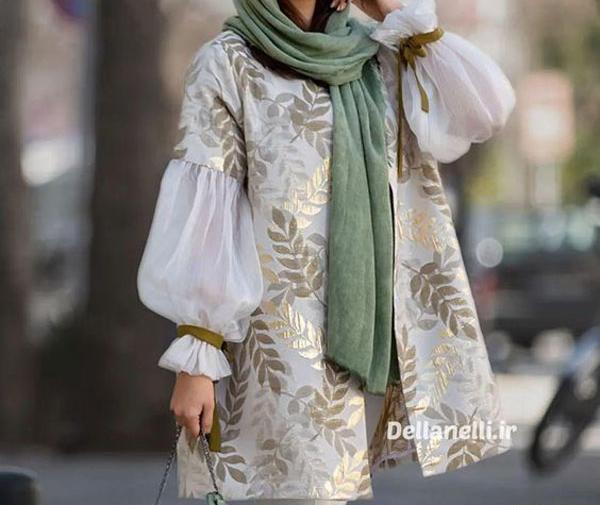 عکس مدل مانتو مزونی جدید رنگی باکلاس
