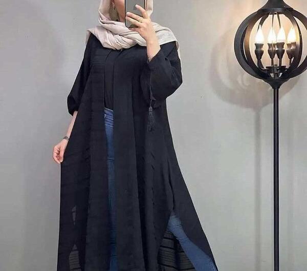 عکس مدل مانتو هفت هشتی جلو باز