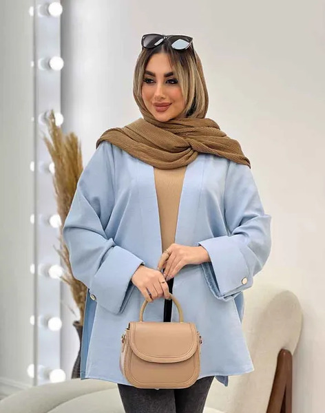 عکس مدل مانتو جلو باز بلند شیک